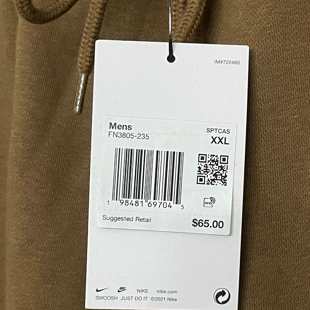 🆕 Nike Men's Sportswear Club Fleece Cargo Pants. “Mosswood Brown”, 2XL (NWT) - Picture 6 of 14